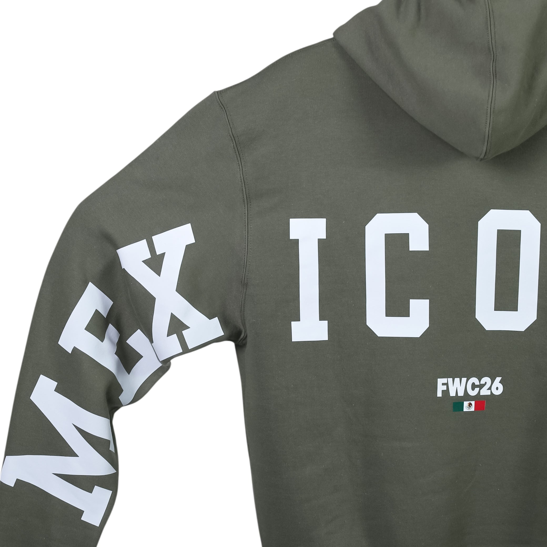 Hoodie MEXICAN POWER Verde Olivo