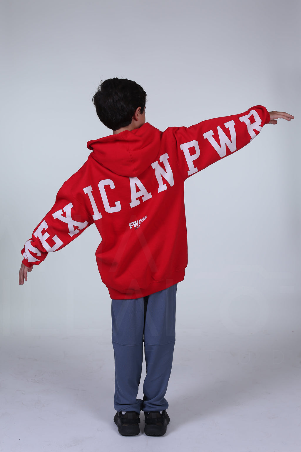 Hoodie MEXICAN POWER Rojo Niños