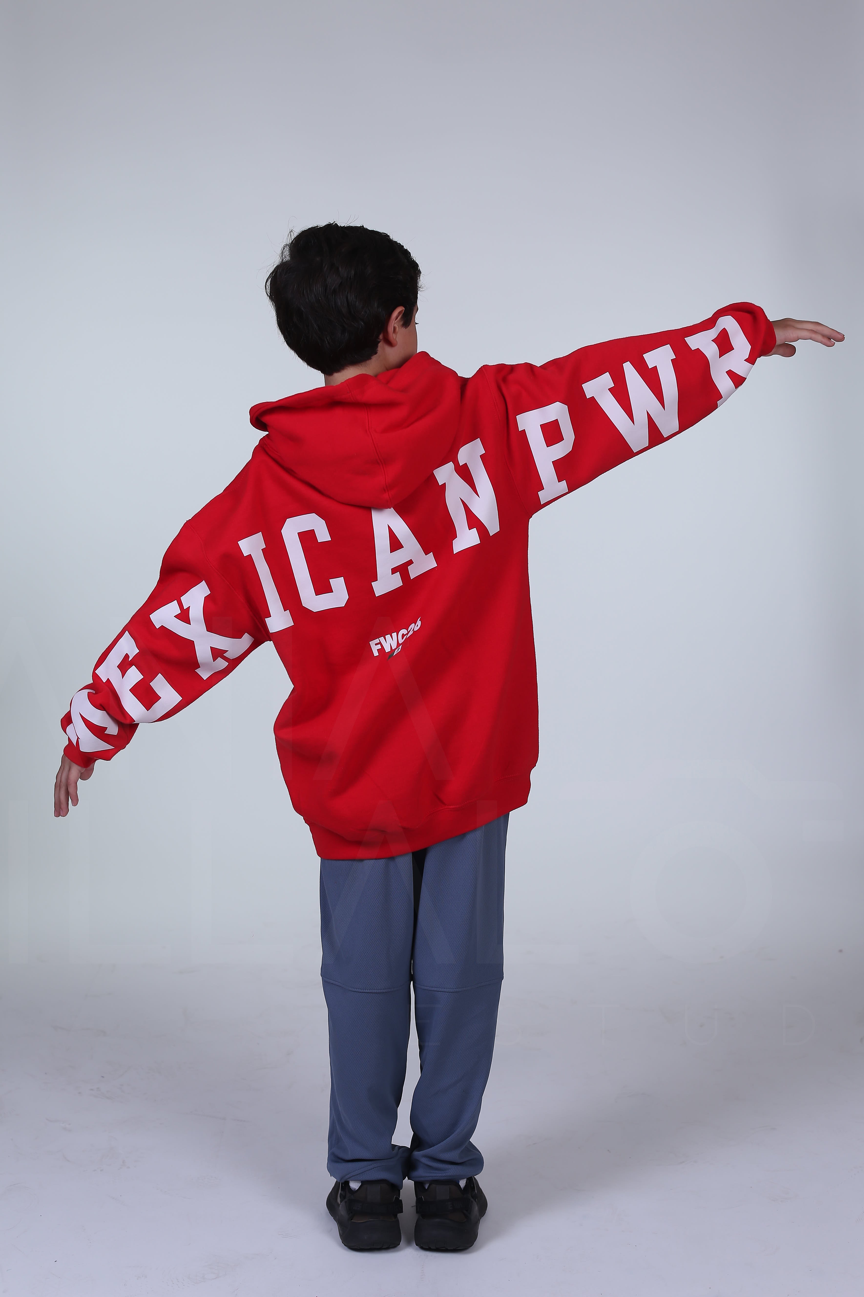 Hoodie MEXICAN POWER Rojo Niños