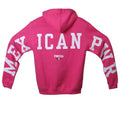 Hoodie MEXICAN POWER Rosa con Blanco