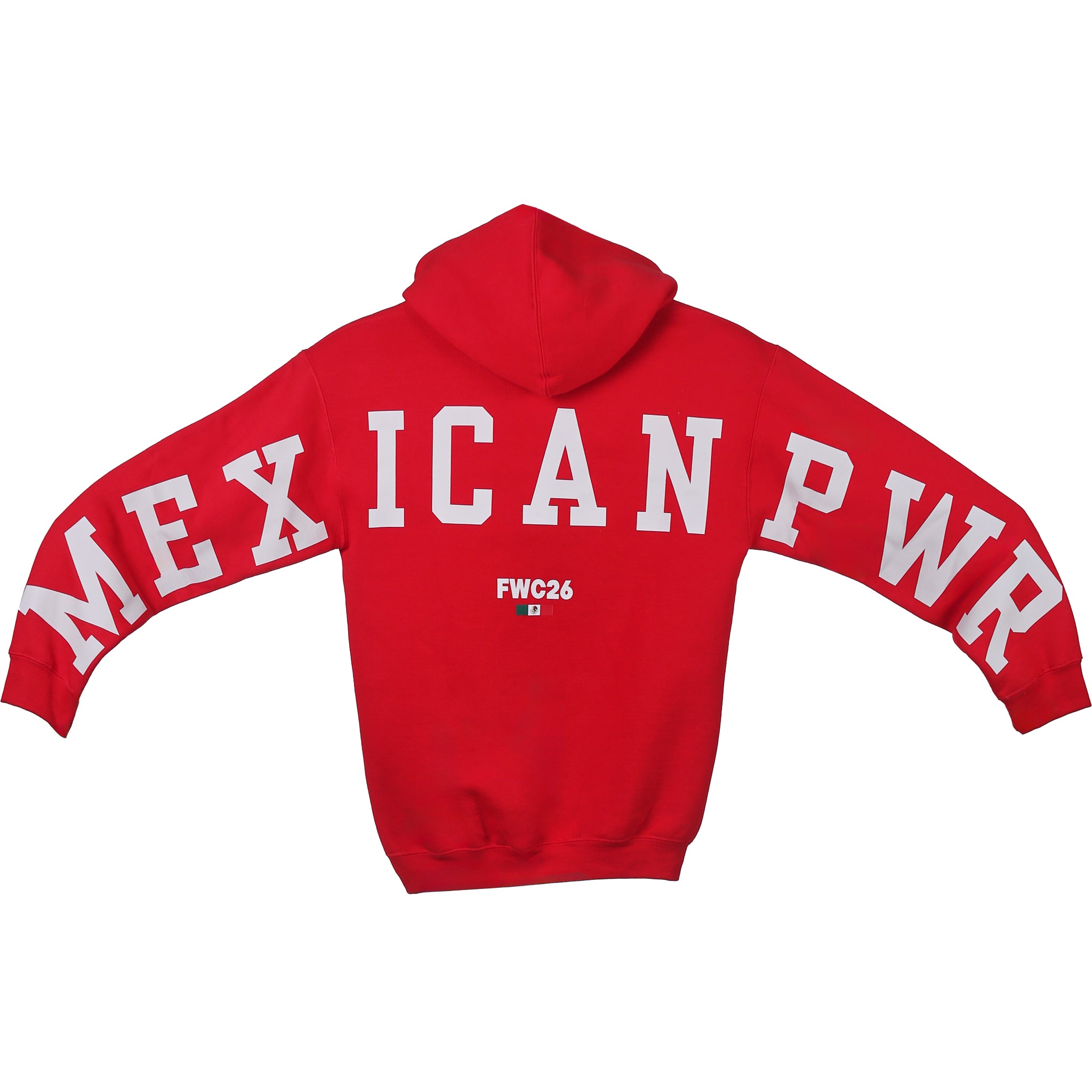 Hoodie MEXICAN POWER Rojo