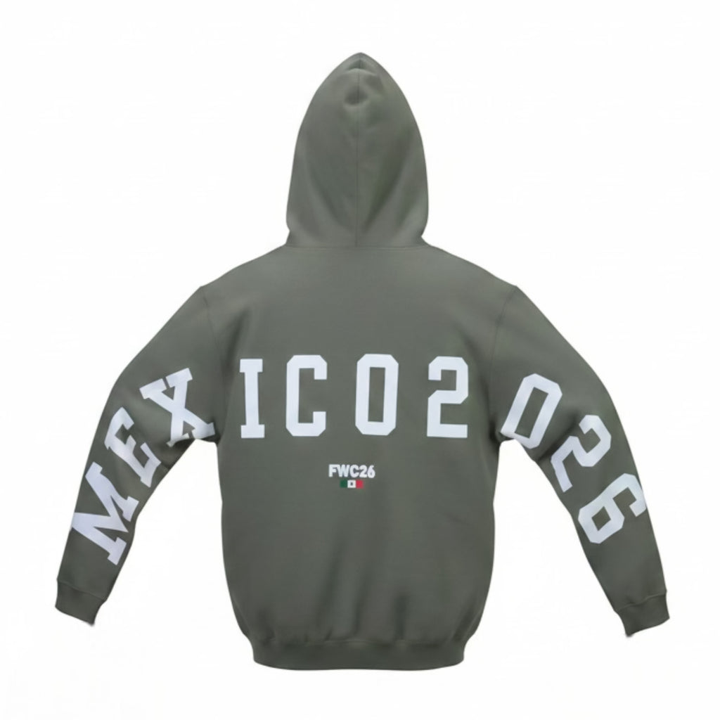 Hoodie MEXICAN POWER Verde Olivo