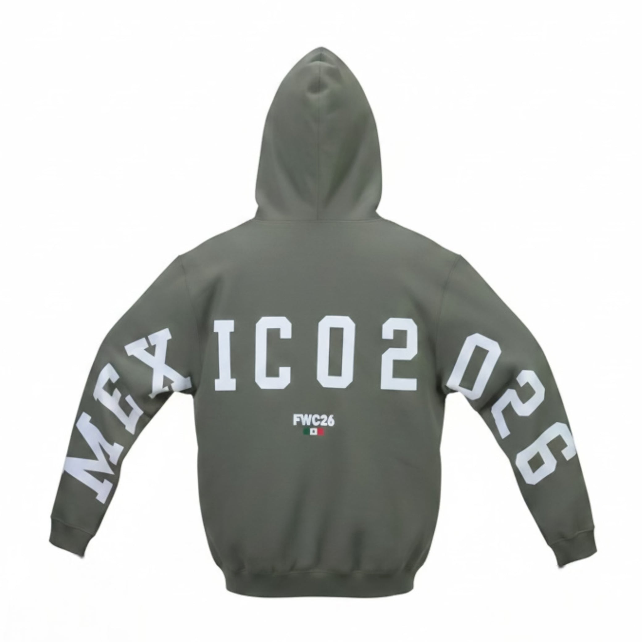 Hoodie MEXICAN POWER Verde Olivo