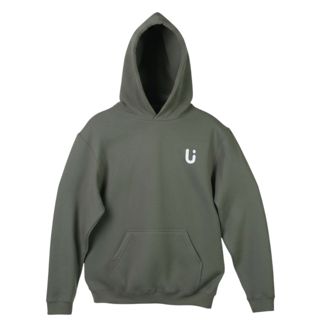 Hoodie Print Mexican PWR Gris con Verde