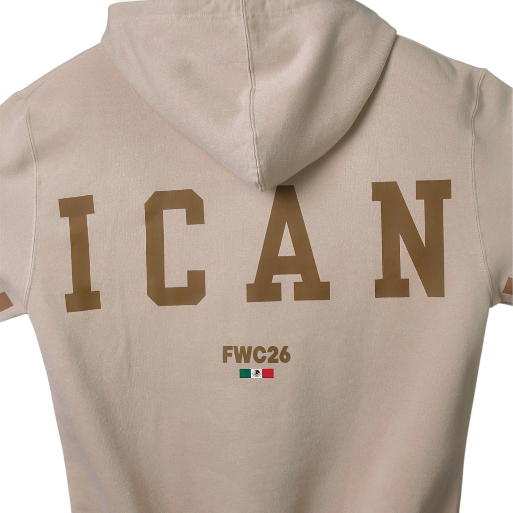 Hoodie MEXICAN POWER Beige