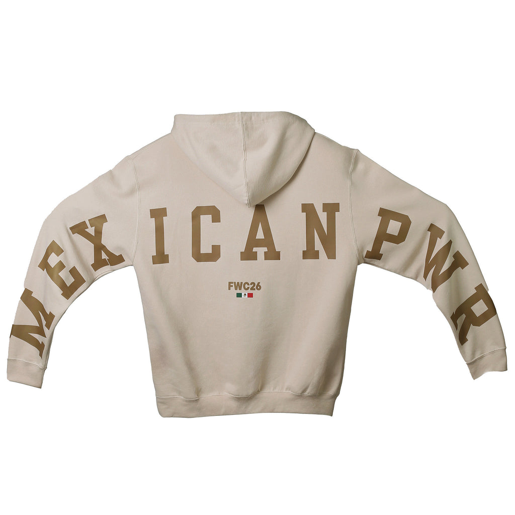 Hoodie MEXICAN POWER Beige